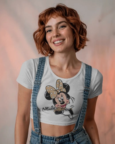 Mickey Baby Tee Crop Top