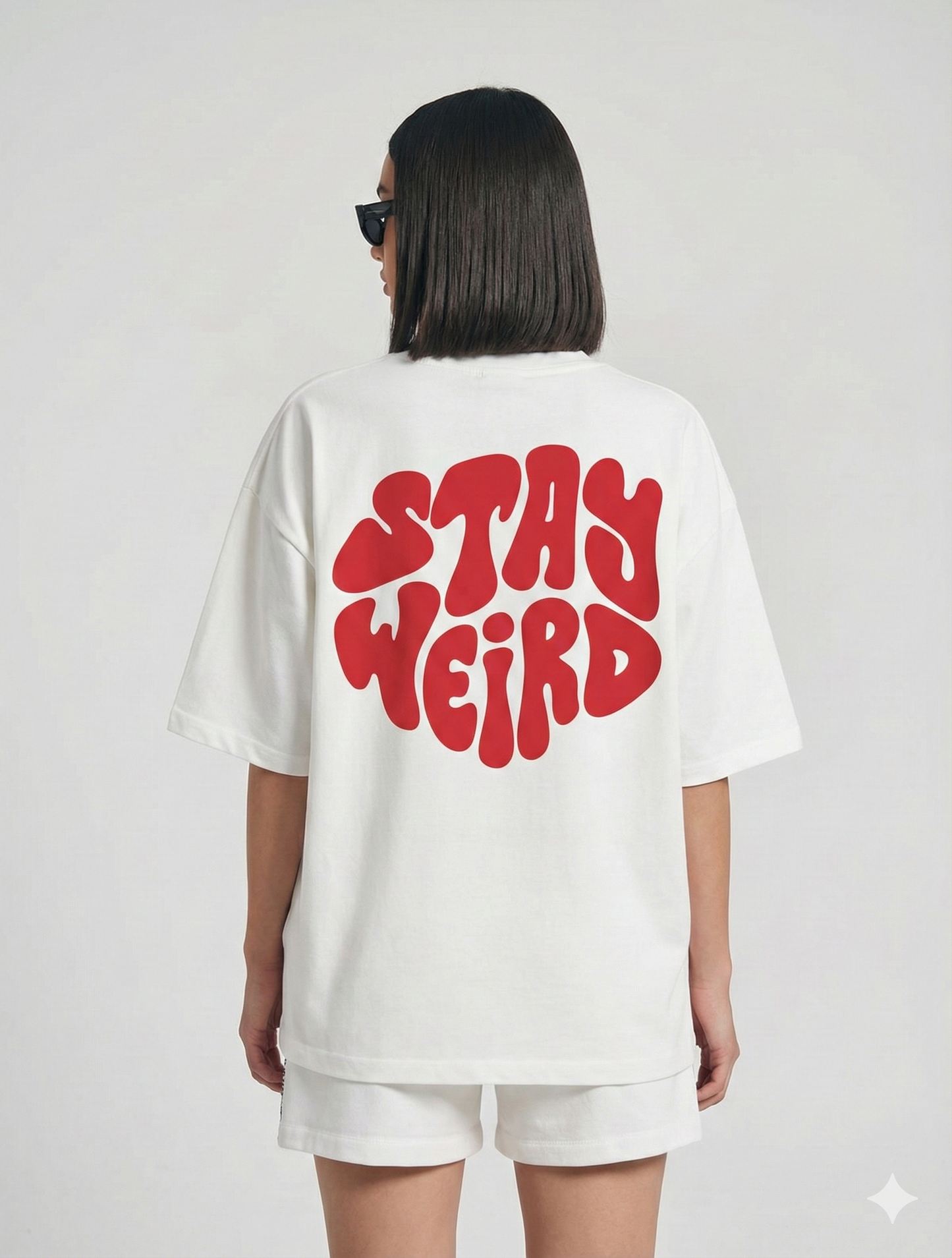 Stay Weird Over- Sized T- Shirt