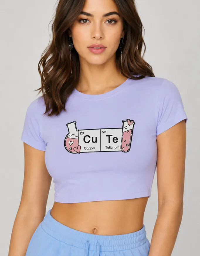 Periodic Table Cute Crop Top