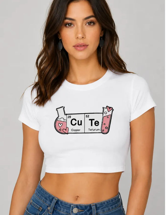 Periodic Table Cute Crop Top