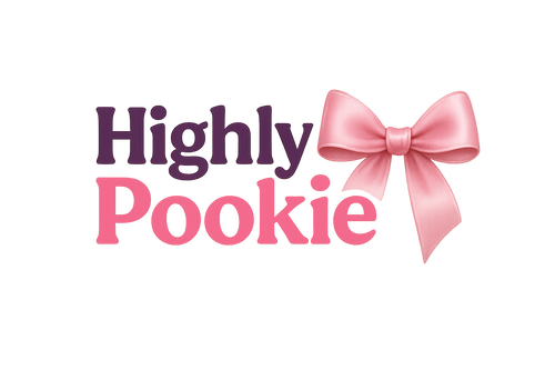 i wanted to say "Highly Pookie 🎀" where ribbon in pink colour