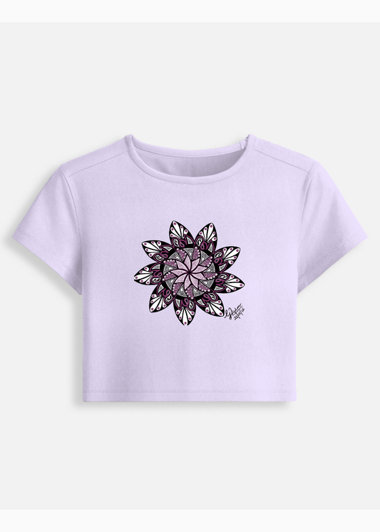 Amethyst Bloom Croptop Purple