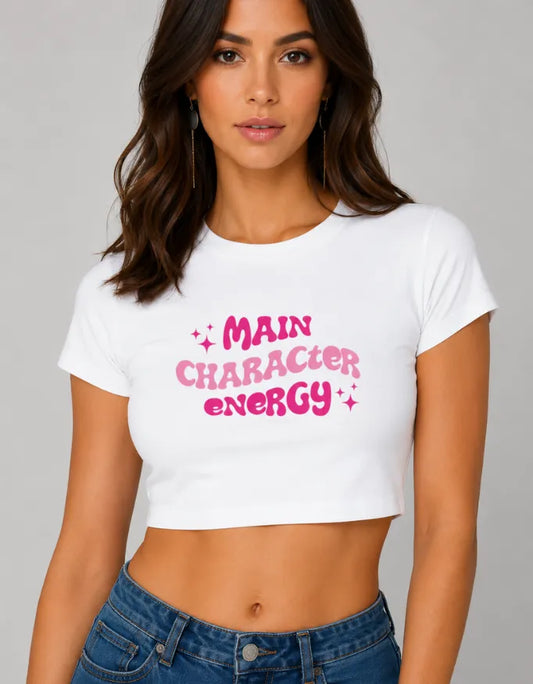 Main Character Energy Crop Top