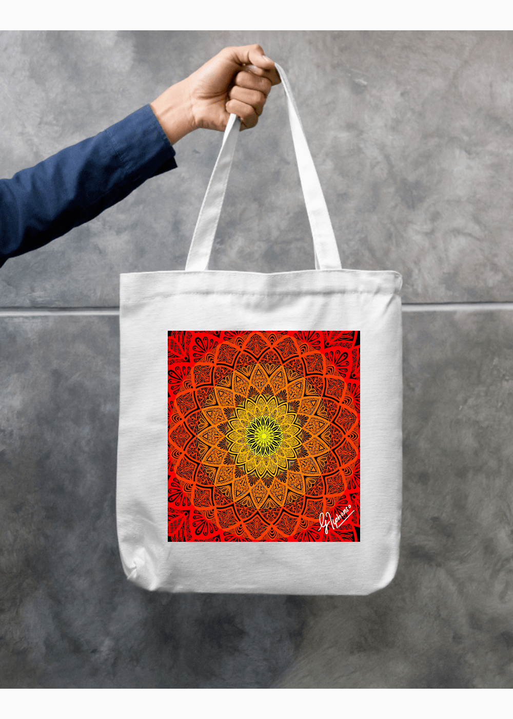 sunset ombre inspired mandala