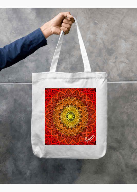 sunset ombre inspired mandala