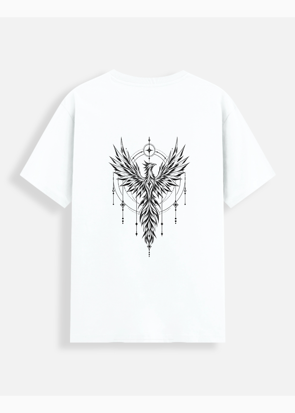 Phoenix Geometric Wings – Minimal Streetwear T-Shirt